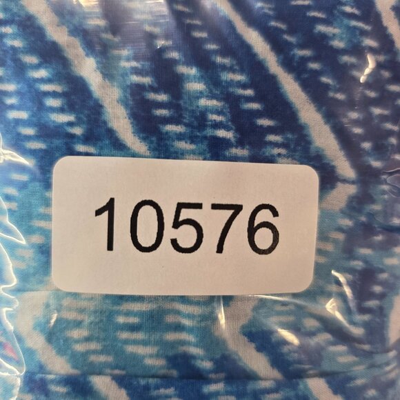 Womens Lauren Ralph Lauren Blue Chevron Blouse Button Down V Neck Long Sleeve S - Picture 7 of 8